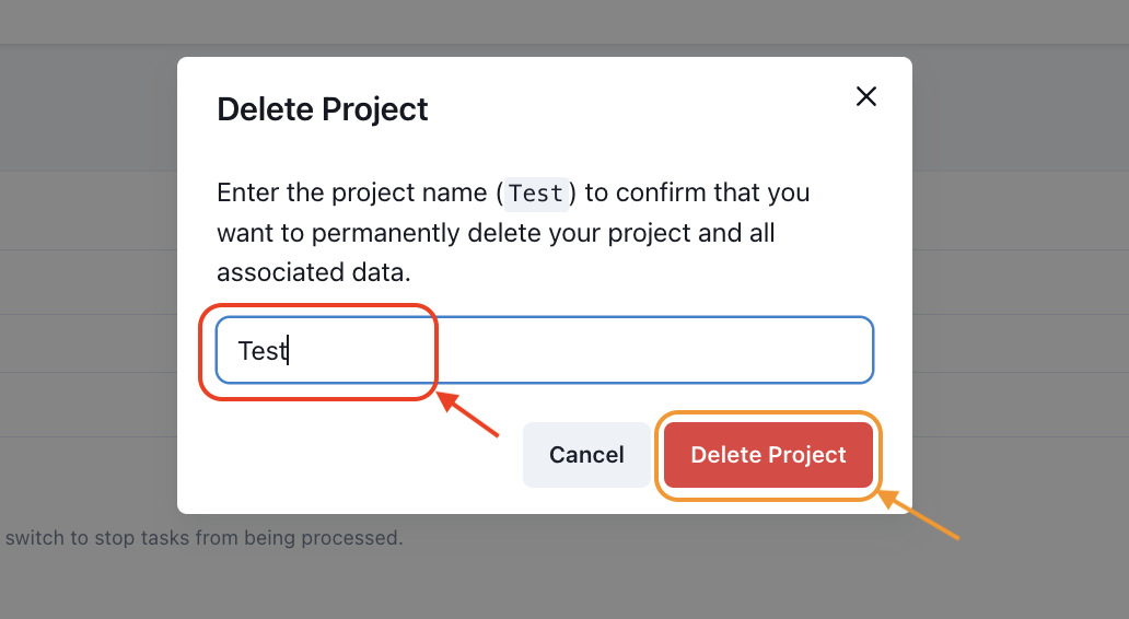 Delete-a-project